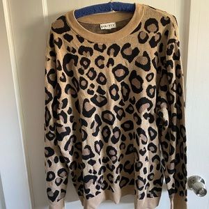 Cozy animal print sweater